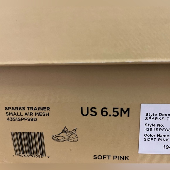 Michael Kors Sparks Trainer Small Tech Nylon Sneakers soft pink 6.5 - Picture 2 of 4